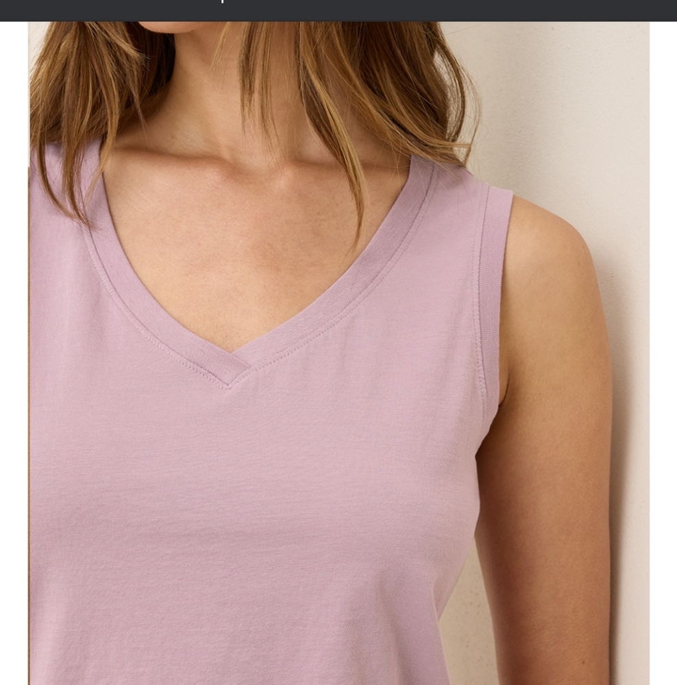 Pact Mauve Organic Cotton Top